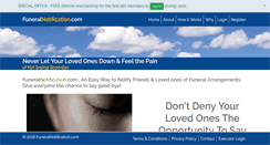 Desktop Screenshot of funeralnotification.com